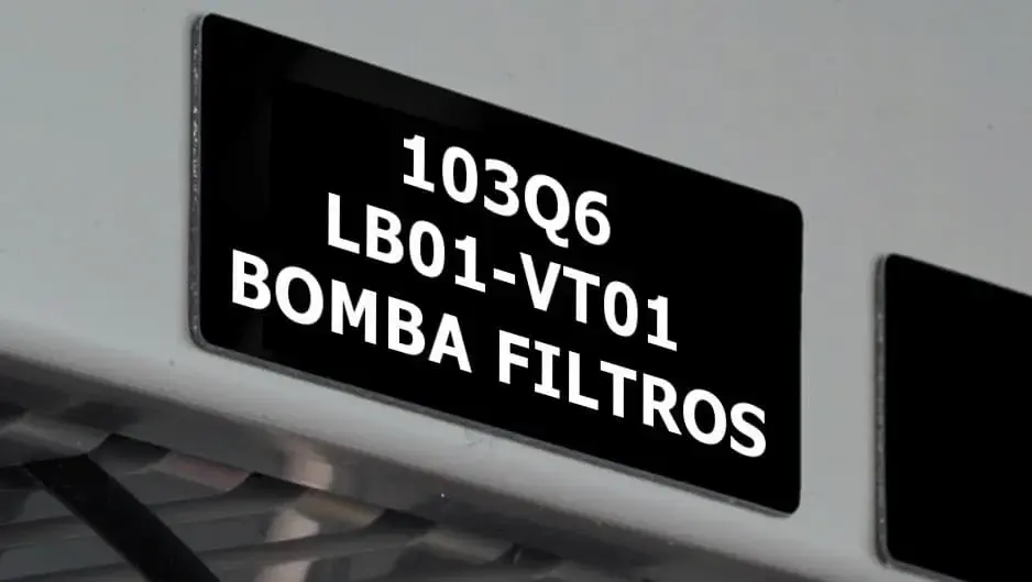 Placas identificativas para máquinas y cuadros eléctricos