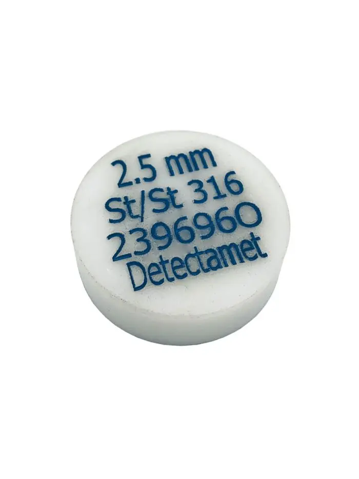 Piezas de calibración detectables