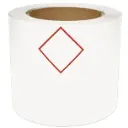 ROLLO DE ETIQUETAS TROQUELADAS 4'' x 6'' GHS HAZCOM PARA IMPRESORA KODIAK