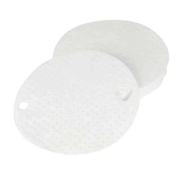 PAÑOS ABSORBENTES REDONDOS PARA BARRILES DE 55 GAL - ACEITE. 