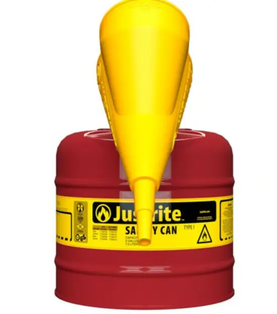 BIDÓN TIPO I CON EMBUDO Y PARALLAMAS