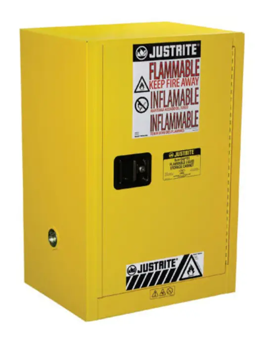 ARMARIO ENCIMERA PARA MATERIALES INFLAMABLES Sure-Grip® EX. CIERRE MANUAL. CAPACIDAD DE 12 GAL - 45 LITROS