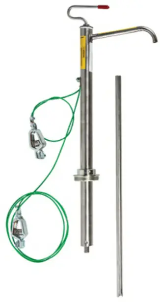 BOMBA DE PISTÓN DE ACERO INOXIDABLE PARA BIDONES DE 30 Y 55 GAL, CON PARALLAMAS