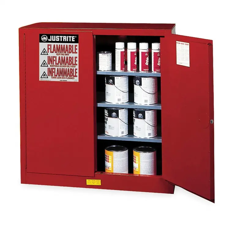 ARMARIO MONTAJE EN PARED PARA AEROSOLES Y PINTURAS Sure-Grip® EX. CIERRE MANUAL. CAPACIDAD 20 GAL- 76 LITROS