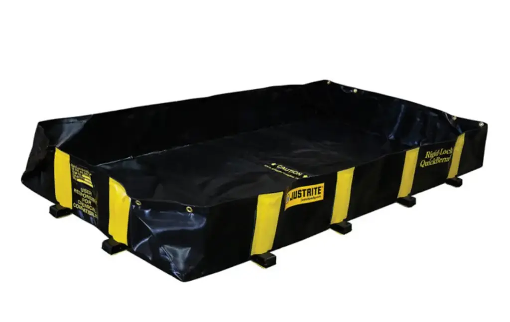 BERMA TRANSITABLE PARA DERRAMES. CAPACIDAD 355 GAL. QuickBerm® DE CIERRE RÍGIDO