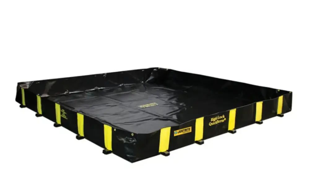 BERMA TRANSITABLE PARA DERRAMES. CAPACIDAD 475 GAL. QuickBerm® DE CIERRE RÍGIDO. 