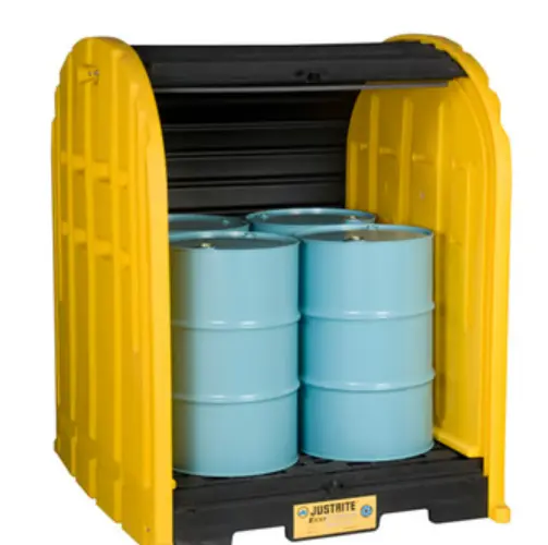 [JST-28676] COBERTIZO DrumShed™ DE 4 BARRILES CON PUERTA ENROLLABLE, EcoPolyBlend™