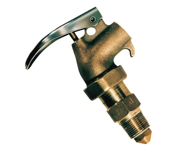 GRIFO PARA BARRILES DE LATÓN CON PARALLAMAS INTERNO. TAPÓN DE 3/4''.