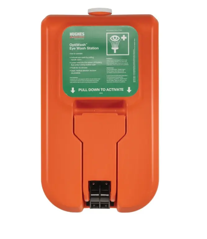 ESTACIÓN LAVAOJOS PORTÁTIL HUGHES. CAPACIDAD 10 GAL - 38 LITROS