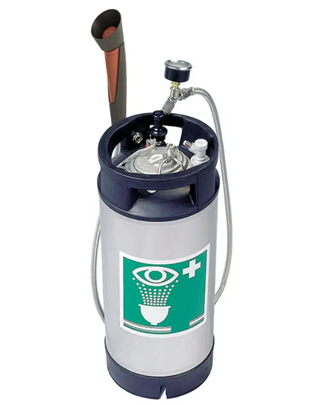 ESTACIÓN LAVAOJOS PORTÁTIL Y AUTÓNOMA HUGHES DE 4 GAL, PREURIZADA