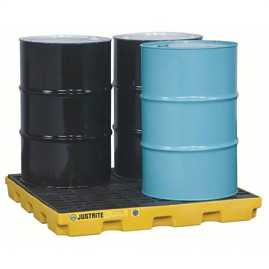PALLET PERFIL BAJO - 4 BARRILES - EcoPolyBlend™