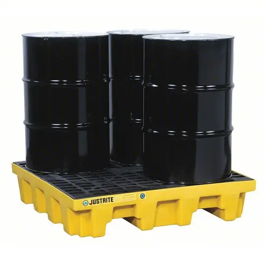 PALLET PERFIL ALTO - 4 BARRILES - EcoPolyBlend™