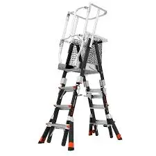 [LGT-18503-817] SAFETY CAGE / ESCALERA-ANDAMIO AJUSTABLE C/30CM (3-5')