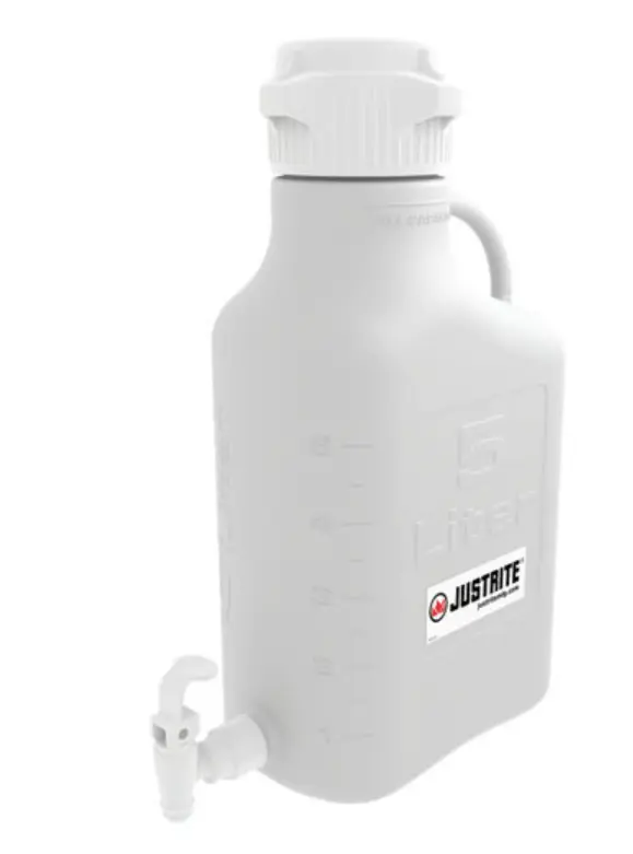 [JST-12914] GARRAFA DE POLIETILENO DE ALTA DENSIDAD - PEAD CON DISPENSADOR (1.3 Gal)