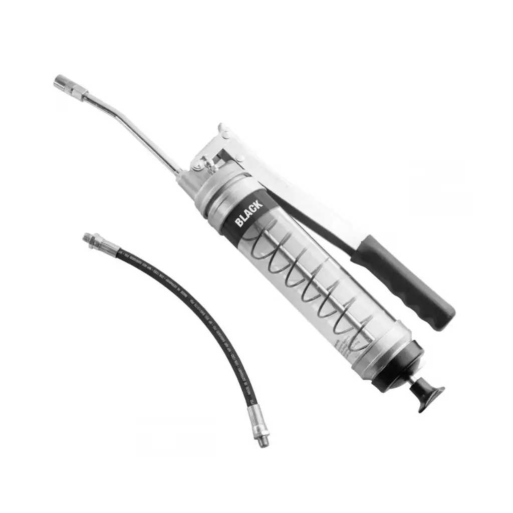 PISTOLA ENGRASADORA TRANSPARENTE CON PALANCA CODIFICADA POR COLORES - HEAVY DUTY - CLEAR LEVER GRIP