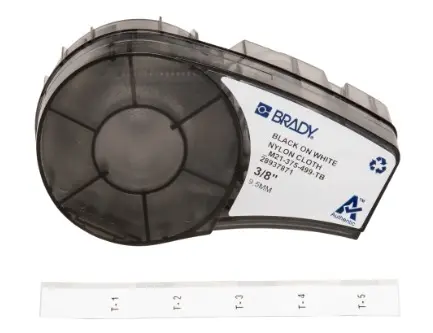 ROLLO DE ETIQUETAS DE NAILON MULTIUSOS CON ADHESIVO AGRESIVO PARA BLOQUES DE TERMINALES M21