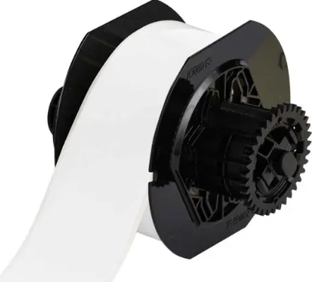 [BRA-B30C-2250-595-WT] CINTAS DE VINIL CONTINUO DE ALTO DESEMPEÑO PARA BBP31/BBP33/BBP35/BBP37/S3100 (blanco, 2,25 " de ancho x 100 pies de largo)