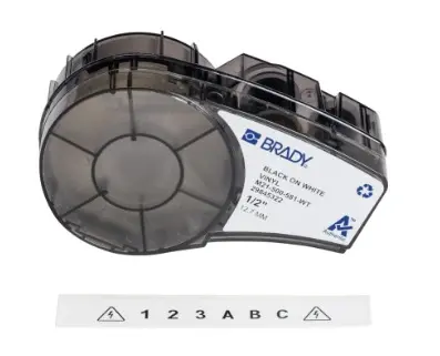 ROLLO DE ETIQUETAS DE VINILO MULTIUSOS REPOSICIONABLES CON CINTA PARA IMPRESORAS M21