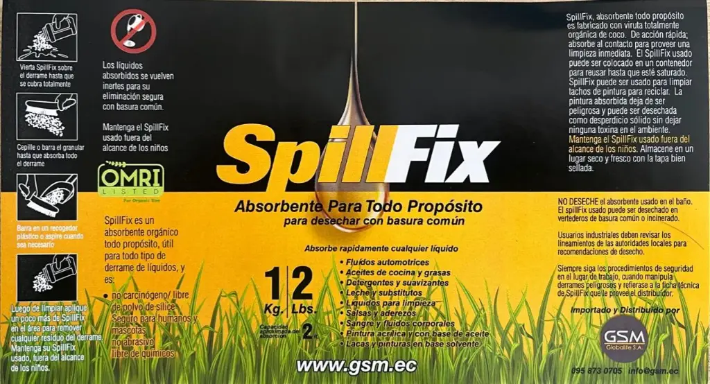 ETIQUETA PARA JARRO SPILLFIX