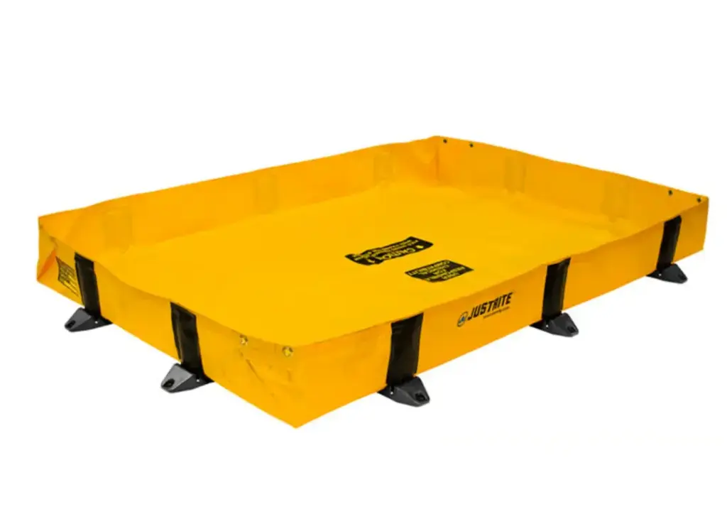 BERMA PLEGABLE PARA CONTENCIÓN DE DERRAMES. CAPACIDAD 79 GAL. QuickBerm® Lite CIERRE RÍGIDO. 