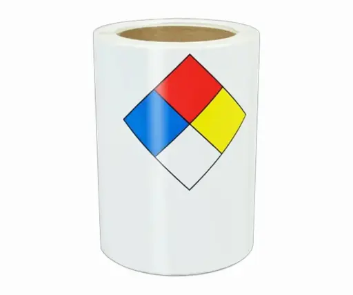 ROLLO DE ETIQUETAS NFPA 704 PARA EXTERIORES KODIAK