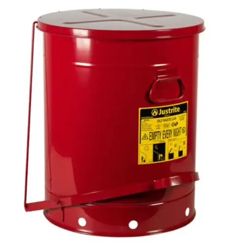 [JST-09700] CONTENEDOR DE RESIDUOS ACEITOSOS, 80 LITROS - 21 GAL, MANOS LIBRES