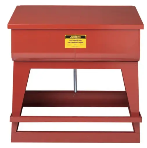 [JST-27220] TANQUE DE ENJUAGUE 22 GAL, CON TAPA DE CIERRE AUTOMÁTICO ACCIONADO CON EL PIE, TAPÓN DE DRENAJE, ACERO