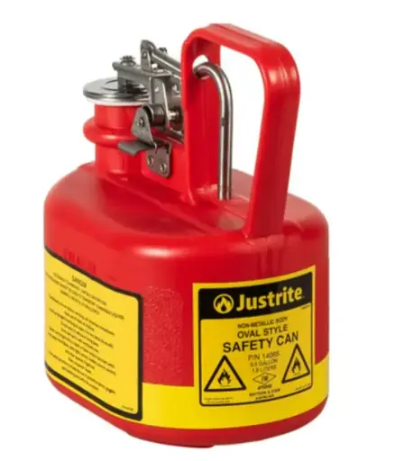 [JST-14065Z] BIDÓN OVALADO PEAD CORROSIVOS INFLAMABLES TIPO I 0.5 GAL - 2 LITROS