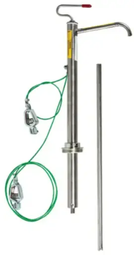 [JST-07717] BOMBA DE PISTÓN DE ACERO INOXIDABLE PARA BIDONES DE 30 Y 55 GAL, CON PARALLAMAS