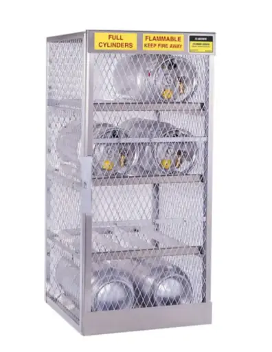 [JST-23003] ARMARIO DE ALUMINIO PARA 8 CILINDROS DE GLP  DE 20 A 33 LIBRAS