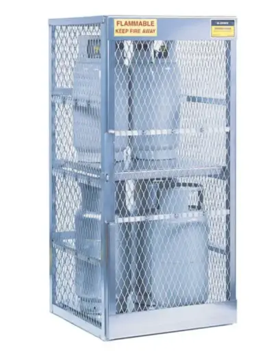 [JST-23010] ARMARIO DE ALUMINIO PARA 8 CILINDROS DE GLP  DE 20 A 33 LIBRAS