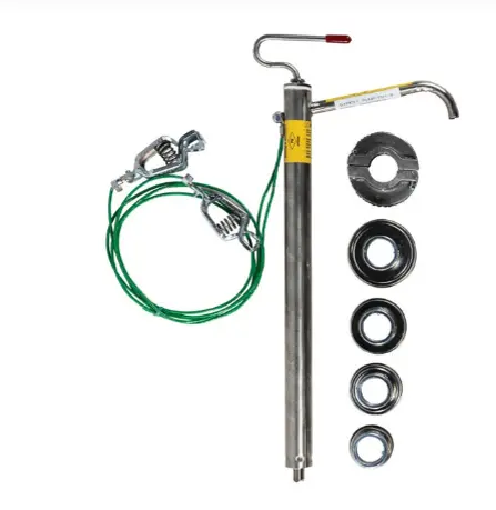 [JST-07713] BOMBA DE PISTÓN DE ACERO INOXIDABLE CON PARALLAMAS PARA BIDONES 5 GAL.