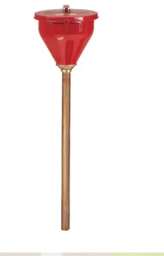 [JST-08205] EMBUDO DE ACERO PARA BIDONES, ARRESTALLAMAS. TAPA DE CIERRE AUTOMÁTICO. TAPÓN DE 2'' 