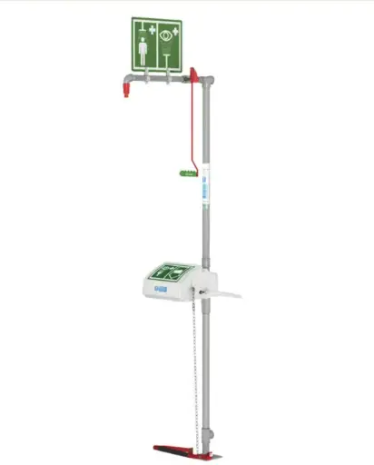 [JST-18GS45G] DUCHA COMBINADA HUGHES DE MONTAJE DE SUELO CON CUBETA DE ABS. TUBO DE ACERO INOXIDABLE Y ENTRADA INFERIOR