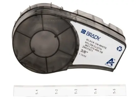 ROLLO DE ETIQUETAS DE NAILON MULTIUSOS CON ADHESIVO AGRESIVO PARA BLOQUES DE TERMINALES M21